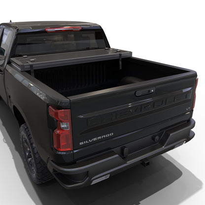 Chevy Silverado/GMC Sierra 2007-2013, 2014 HD, 2014 2500/3500HD Hard Trifold Tonneau Cover 6' 7" (78.7")