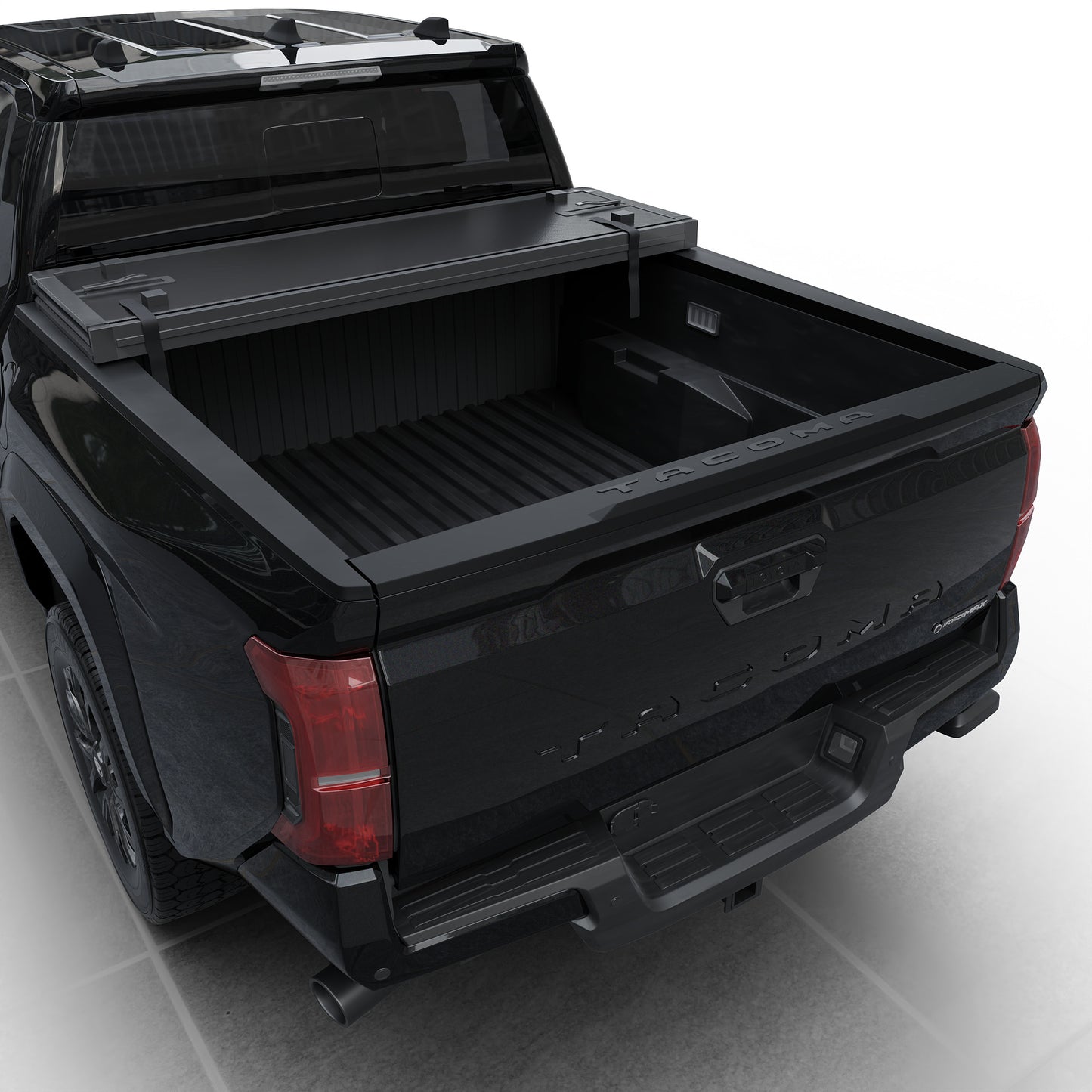 Toyota Tacoma Hard Trifold Tonneau Cover w/OE Track System