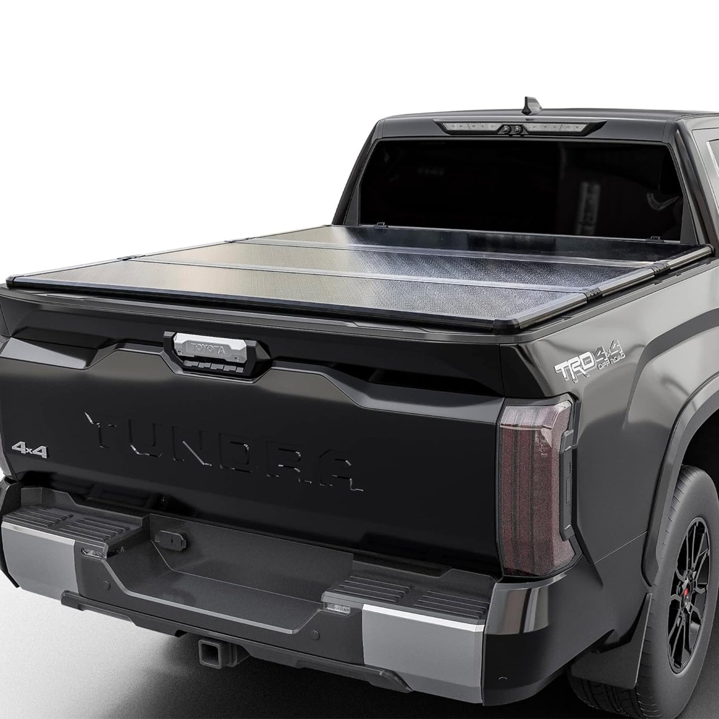 Hard Trifold Truck Bed Tonneau Cover |CFHT026| Fits 2007-2021 Toyota Tundra 5'6" Bed (66.7”)