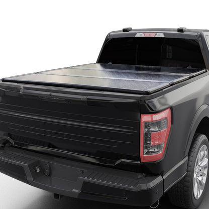 Hard Trifold Truck Bed Tonneau Cover |CFHT029| Fits 2019-2025 Chevy Silverado/GMC Sierra 5'8" Bed (69.6")