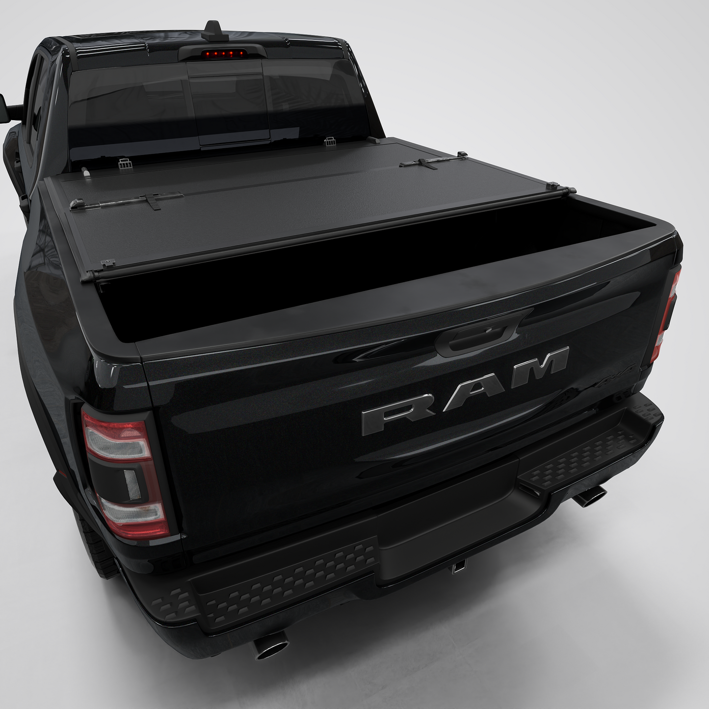 Dodge Ram 1500 Calffree Low Profile Hard Trifold Truck Bed Tonneau Cover Without Ram Box