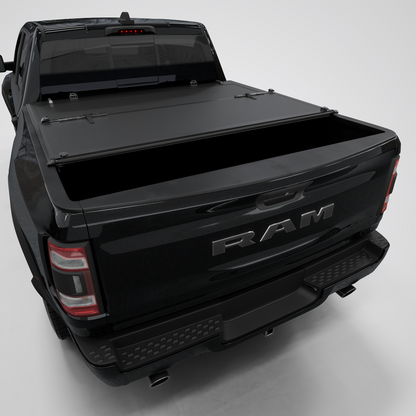 Dodge Ram 1500 Calffree Low Profile Hard Trifold Truck Bed Tonneau Cover Without Ram Box