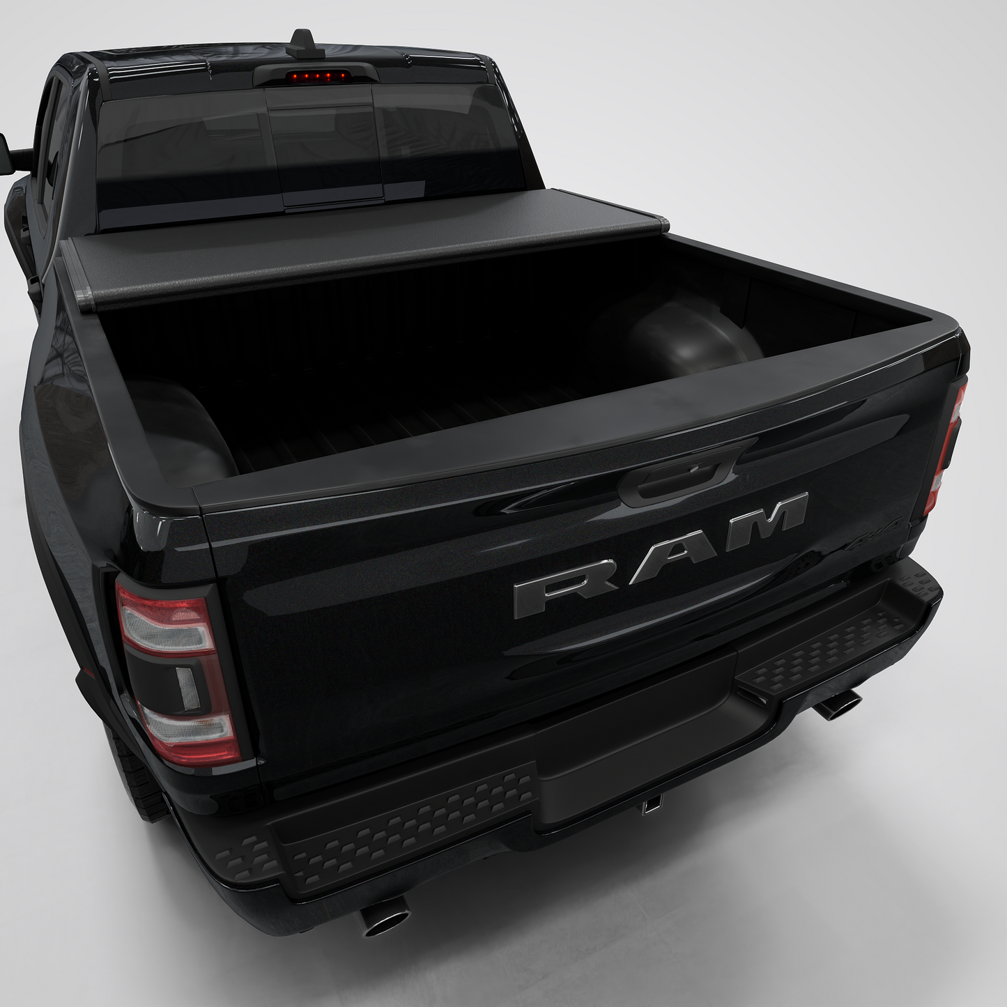 Dodge Ram 1500 Calffree Low Profile Hard Trifold Truck Bed Tonneau Cover Without Ram Box
