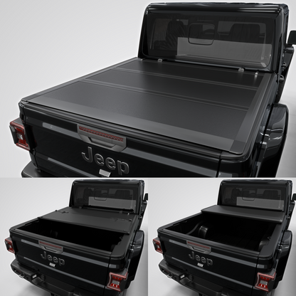 Jeep Gladiator 2020-2025 Calffree Low Profile Hard Trifold Truck Bed Tonneau Cover 5' Bed 60.3"