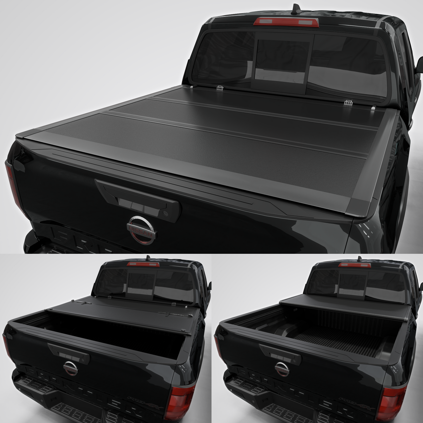 Nissan Frontier Calffree Low Profile Hard Trifold Truck Bed Tonneau Cover 5' Bed (60")