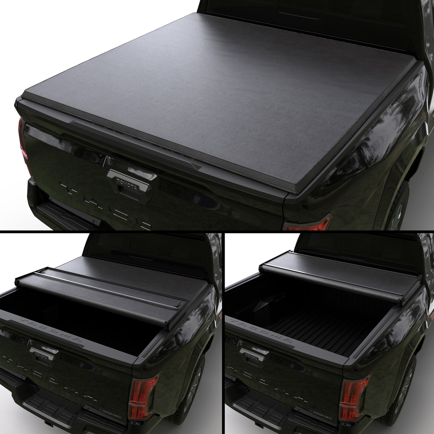 Toyota Tacoma Soft Trifold Truck Bed Tonneau Cover w/OE Track System