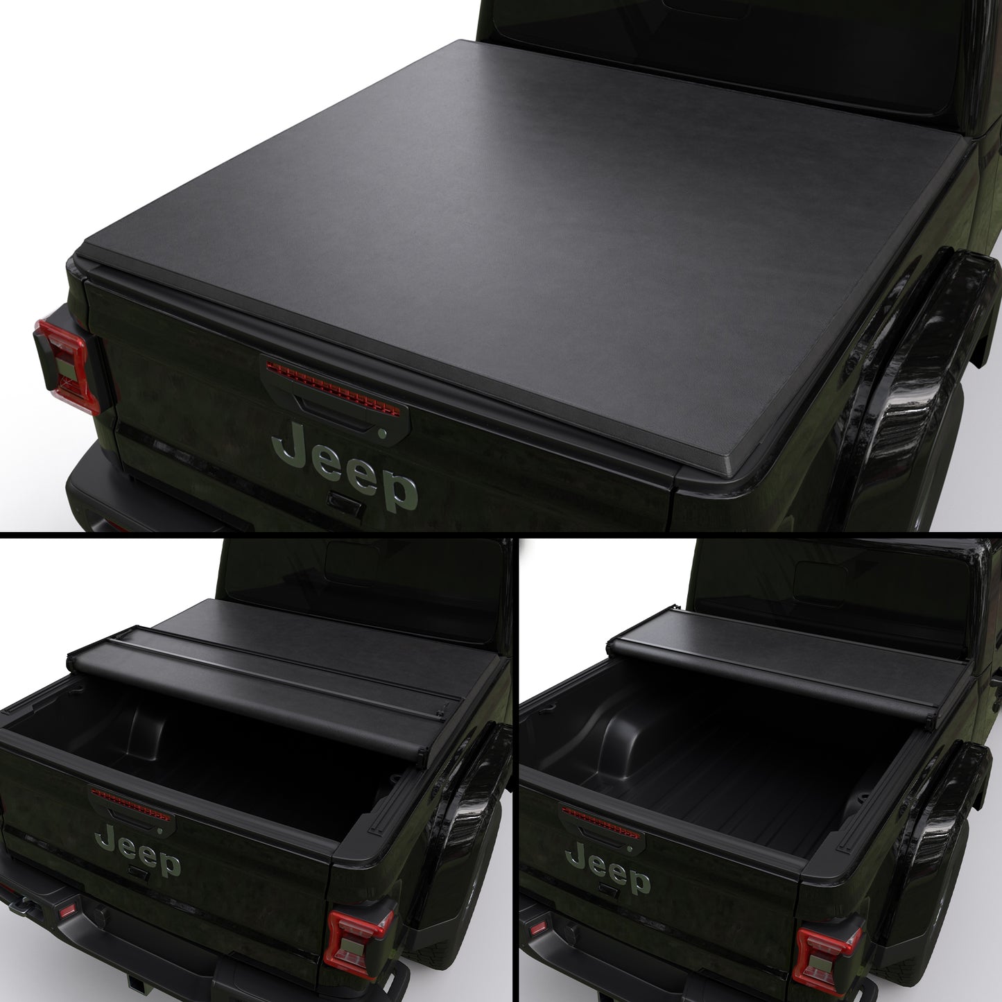 Jeep Gladiator 2020-2025 Soft Trifold Truck Bed Tonneau Cover 5' Bed (60.3")