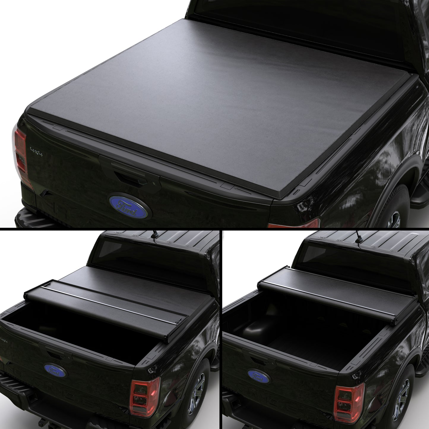 Ford Ranger 2019-2025 Soft Trifold Truck Bed Tonneau Cover 5'1" Bed (61")