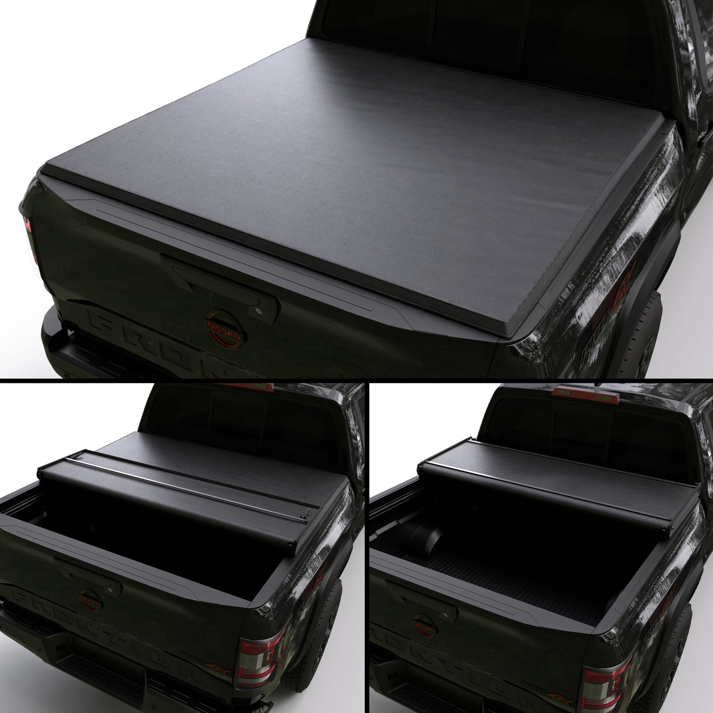Nissan Frontier 2005-2025 Soft Trifold Truck Bed Tonneau Cover 5' Bed (60")