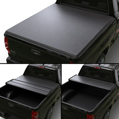 Toyota Tundra Soft Trifold Truck Bed Tonneau Cover With OE Rail System