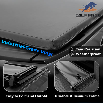 Honda Ridgeline 2017-2025 Soft Trifold Truck Bed Tonneau Cover 5'3" Bed (64")