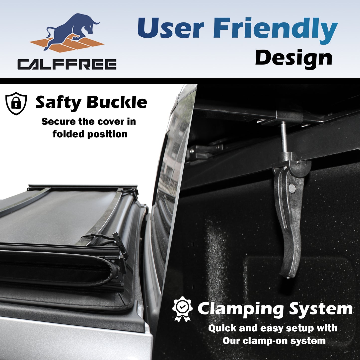 Toyota Tacoma Soft Trifold Truck Bed Tonneau Cover w/OE Track System