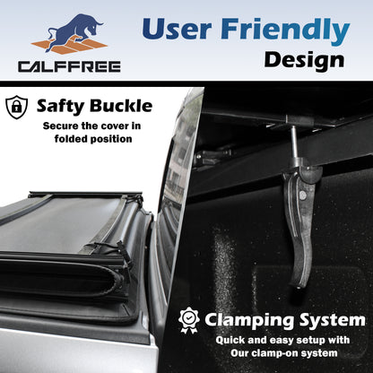 Nissan Frontier 2005-2025 Soft Trifold Truck Bed Tonneau Cover 5' Bed (60")